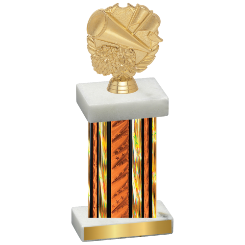 Single Orange Glacier Cheerleading Trophy