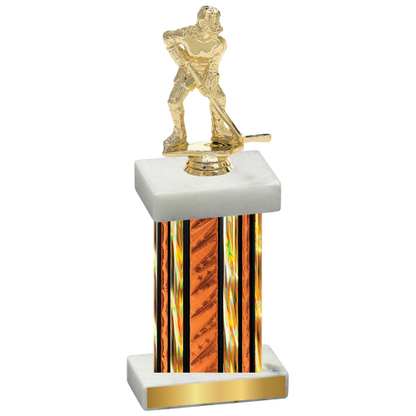 Single Orange Glacier Hockey Trophy