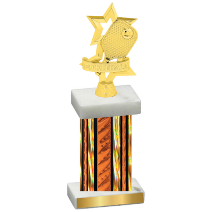 Single Orange Glacier Pickleball Trophy