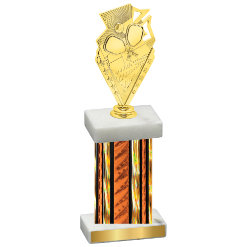 Single Orange Glacier Pickleball Trophy