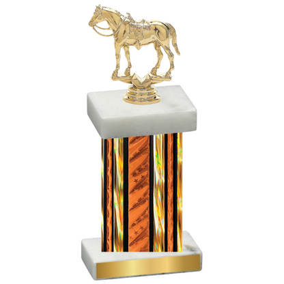 Single Orange Glacier Horses Trophy