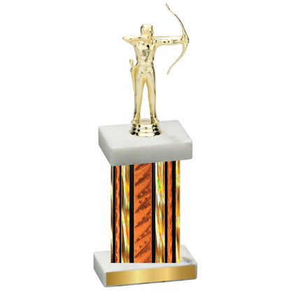 Single Orange Glacier Archery Trophy