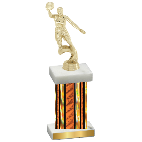 Single Orange Glacier Basketball Trophy