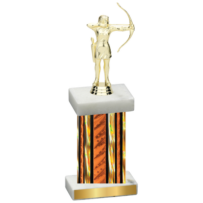 Single Orange Glacier Archery Trophy