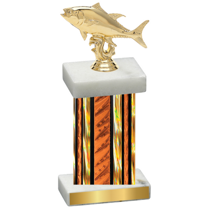 Single Orange Glacier Fishing Trophy