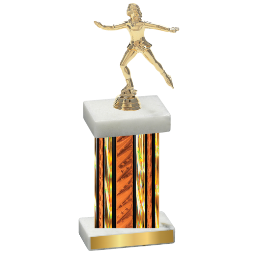 Single Orange Glacier Skater Trophy