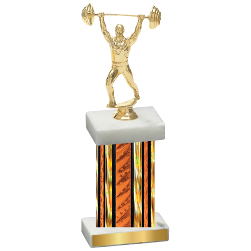 Single Orange Glacier Weights Trophy