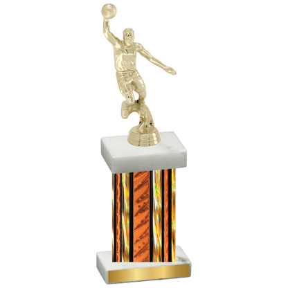 Single Orange Glacier Basketball Trophy