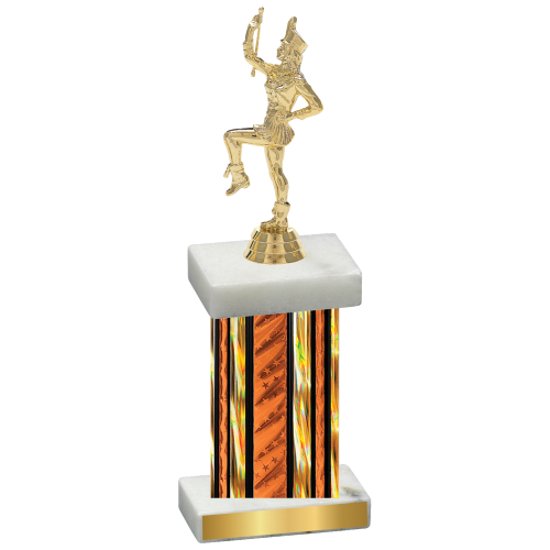 Single Orange Glacier Majorette Trophy