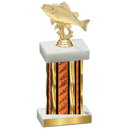 Single Orange Glacier Fishing Trophy