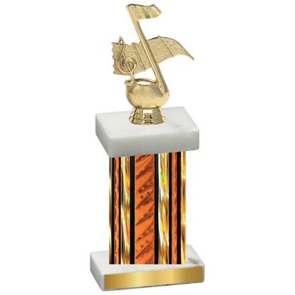 Single Orange Glacier Music Trophy