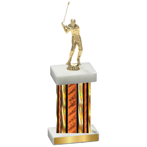 Single Orange Glacier Golf Trophy