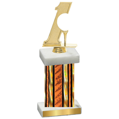 Single Orange Glacier Golf Trophy