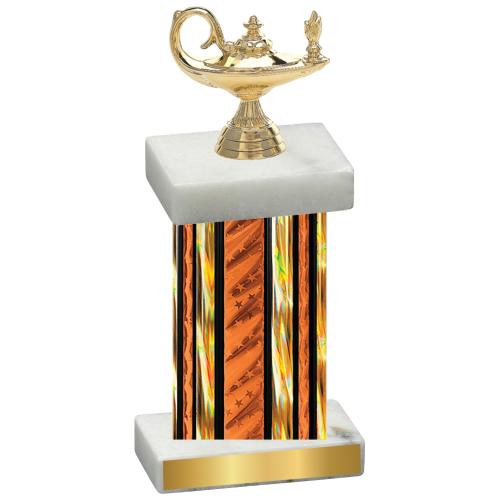 Single Orange Glacier Academics Trophy