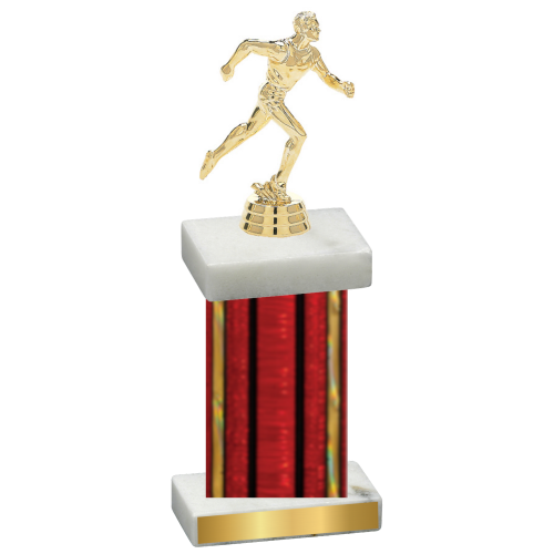 Single Red Glacier Running Trophy