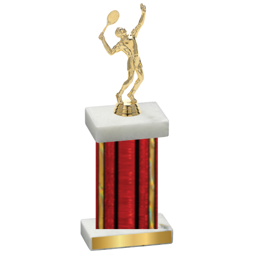 Single Red Glacier Tennis Trophy