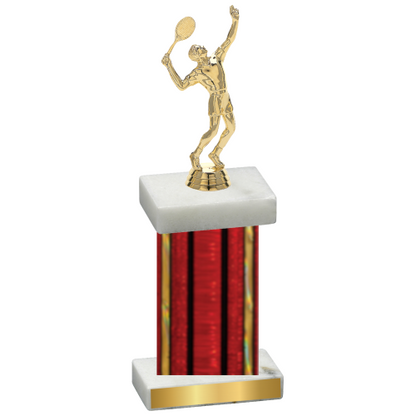 Single Red Glacier Tennis Trophy