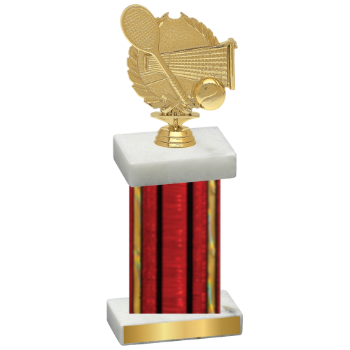 Single Red Glacier Tennis Trophy