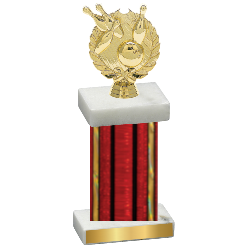 Single Red Glacier Bowling Trophy