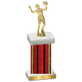 Single Red Glacier Volleyball Trophy