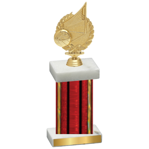 Single Red Glacier Volleyball Trophy