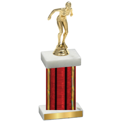 Single Red Glacier Tennis Trophy