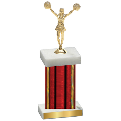 Single Red Glacier Cheerleading Trophy