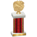 Single Red Glacier Cheerleading Trophy