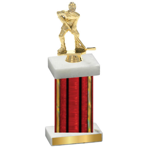 Single Red Glacier Hockey Trophy