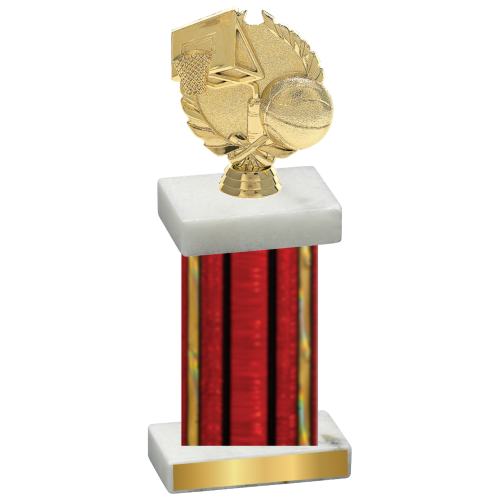 Single Red Glacier Basketball Trophy