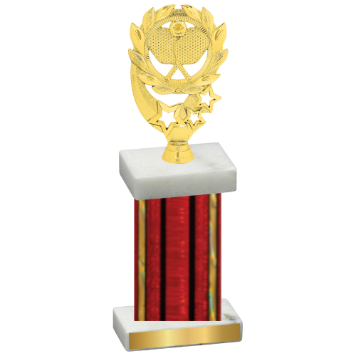 Single Red Glacier Pickleball Trophy