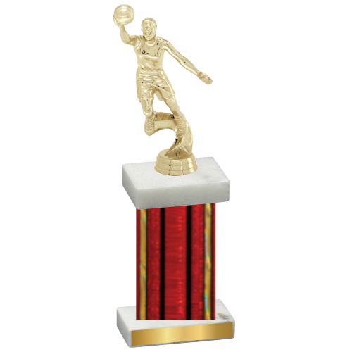 Single Red Glacier Basketball Trophy