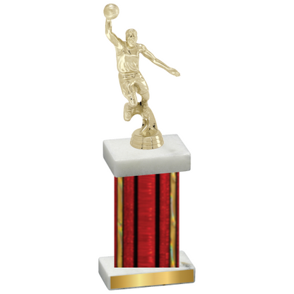 Single Red Glacier Basketball Trophy