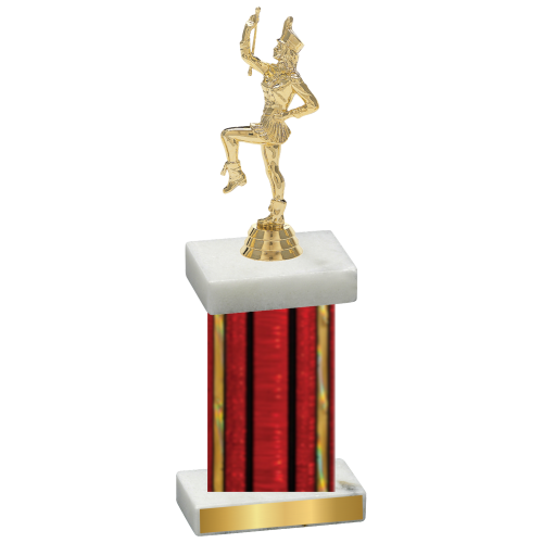 Single Red Glacier Majorette Trophy