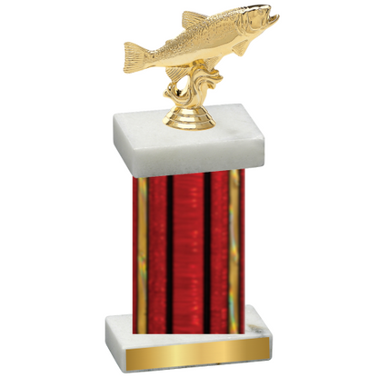 Single Red Glacier Fishing Trophy