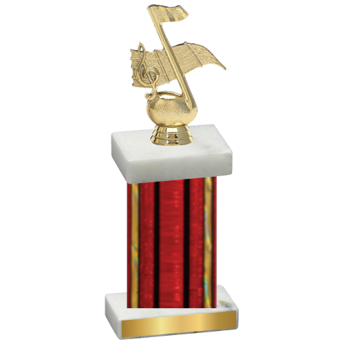 Single Red Glacier Music Trophy