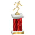 Single Red Carbon Fiber Running Trophy