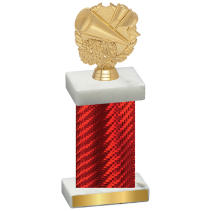 Single Red Carbon Fiber Cheerleading Trophy