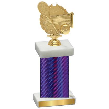 Single Purple Carbon Fiber Tennis Trophy