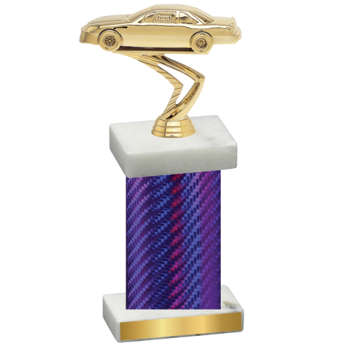 Single Purple Carbon Fiber Cars Trophy