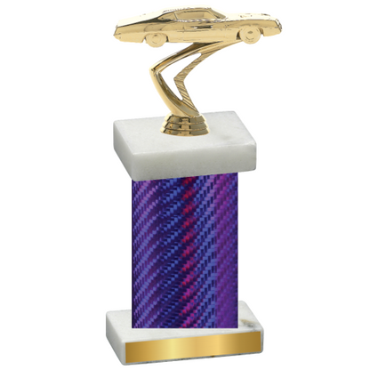 Single Purple Carbon Fiber Cars Trophy