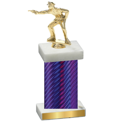 Single Purple Carbon Fiber Shooter Trophy