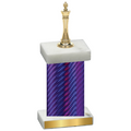 Single Purple Carbon Fiber Chess Trophy