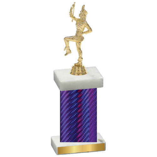 Single Purple Carbon Fiber Majorette Trophy