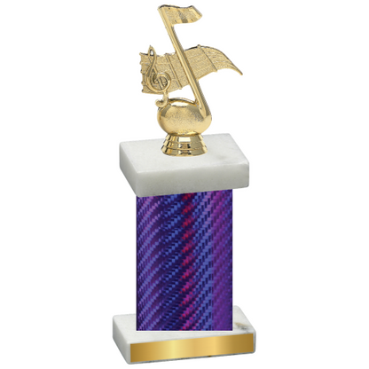 Single Purple Carbon Fiber Music Trophy