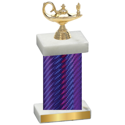 Single Purple Carbon Fiber Academics Trophy