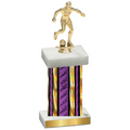 Single Purple Glacier Soccer Trophy