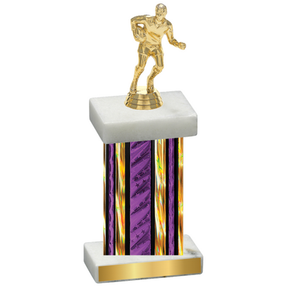 Single Purple Glacier Rugby Trophy