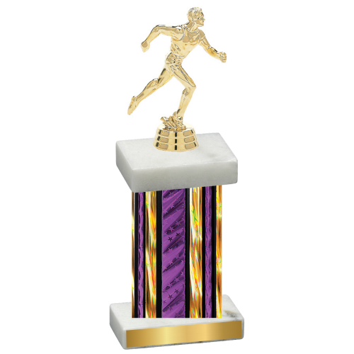 Single Purple Glacier Running Trophy