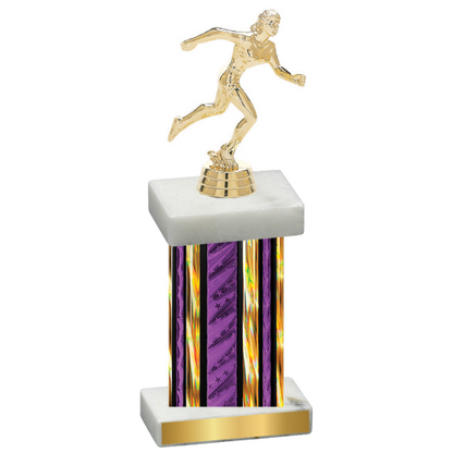 Single Purple Glacier Running Trophy